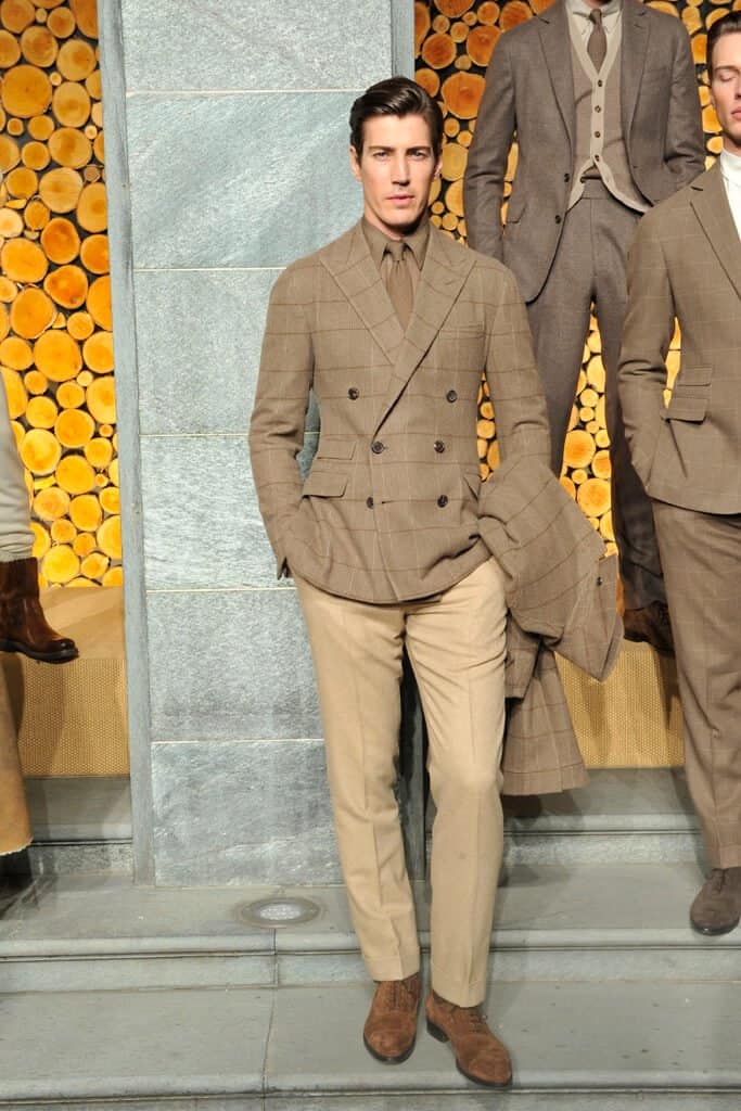 Ralph Lauren Purple Label Mens Buckled Charcoal Wool Dress